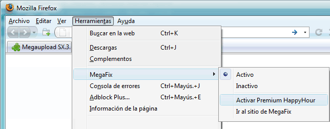 Megaupload Premium Hora Feliz